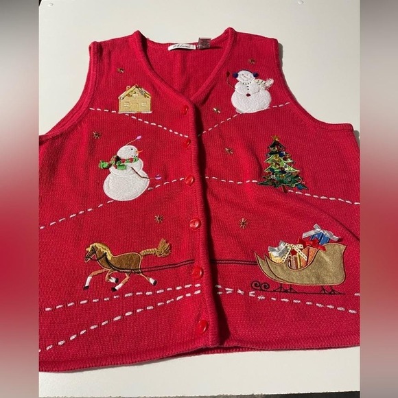 Jackets & Blazers - Vintage Christmas vest